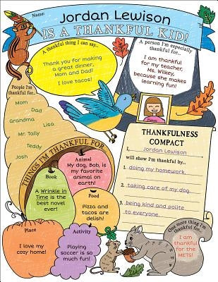 Poster Set: I'm a Thankful Kid! (3-6) by Charlesworth, Liza