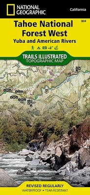 Tahoe National Forest West Map [Yuba and American Rivers] by National Geographic Maps