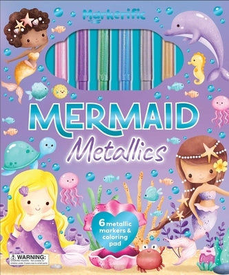 Markerific: Mermaid Metallics: Activity Folder with 6 Markers by Lake Press