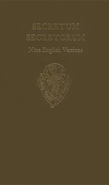 Secretum Secretorum 1 Eetso: C 276 C by Manzalaoui
