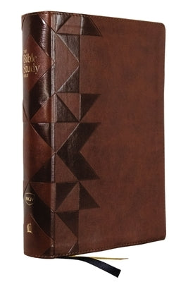 Nkjv, the Bible Study Bible, Leathersoft, Brown, Comfort Print: A Study Guide for Every Chapter of the Bible by O'Neal, Sam