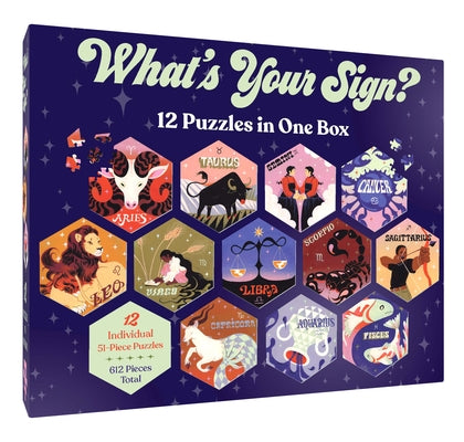 12 Puzzles in One Box: What's Your Sign? by Chronicle Books