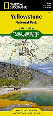 Yellowstone National Park Map by National Geographic Maps