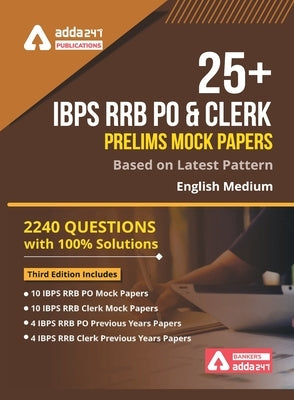 25+ IBPS RRB Mock Papers for PO & Clerk Book by Adda247