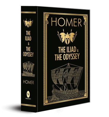 Homer: The Iliad & the Odyssey (Deluxe Hardbound Edition): Masterpieces of Ancient Greek Culture Homer's Classics Greek Epic Poems Trojan War Mytholog by Homer