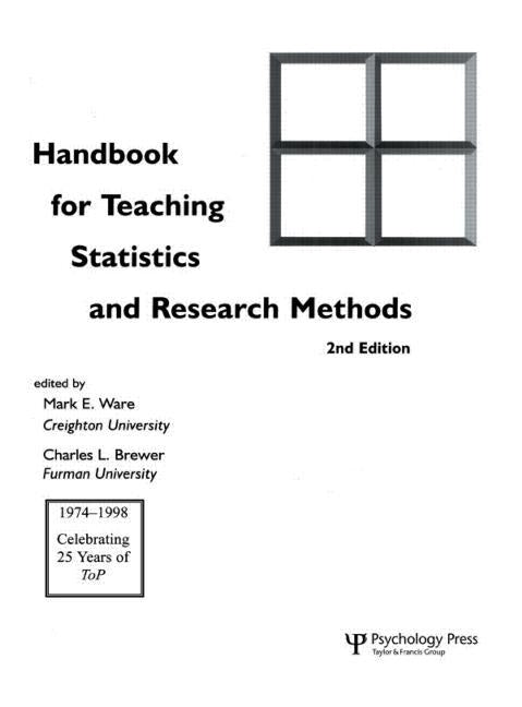 Handbook for Teaching Statistics and Research Methods by Ware, Mark E.