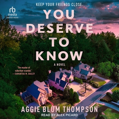 You Deserve to Know by Thompson, Aggie Blum