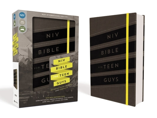 NIV, Bible for Teen Guys, Leathersoft, Charcoal, Elastic Closure: Building Faith, Wisdom and Strength by Zondervan