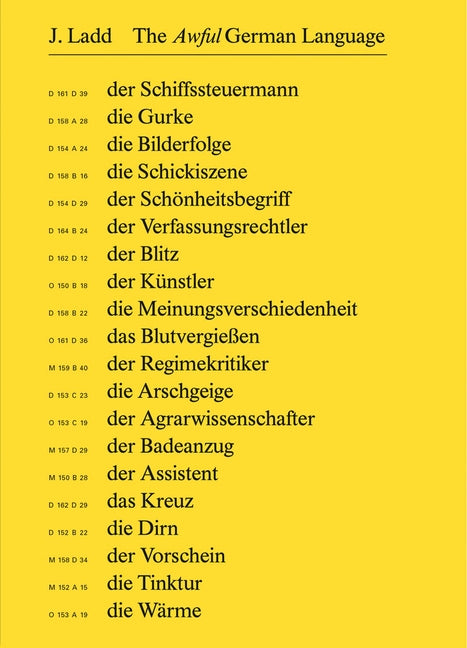 Jeffrey Ladd: The Awful German Language by Ladd, Jeffrey