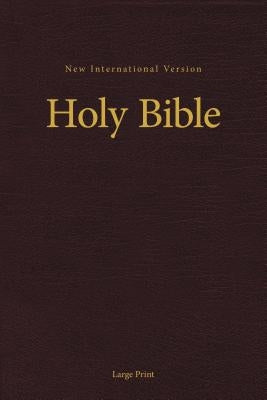 NIV, Pew and Worship Bible, Large Print, Hardcover, Burgundy by Zondervan