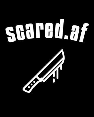 Scared.af: Sketchbook For Drawing 200 Sheets - 5 Year Anniversary Gift For Wife - Paperback Sketch Pages How To Draw Horror Movie Characters - True Cr by Maple, Candy