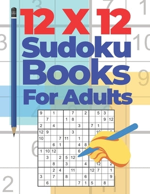 12x12 Sudoku Books For Adults: Brain Games Sudoku - Logic Games For Adults by Book, Panda Puzzle