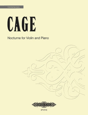 Nocturne for Violin and Piano by Cage, John