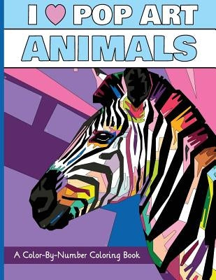 I Heart Pop Art Animals: A Color-By-Number Coloring Book by H R Wallace Publishing