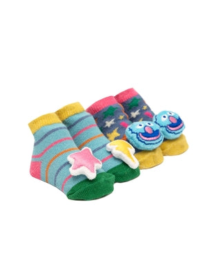 Sesame Street: The Monster at the End of This Book Baby Rattle Socks 2-Pack - 0-12 Months by Out of Print