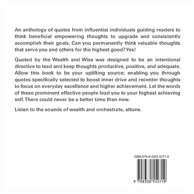 Quoted by the Wealth and Wise by Saint Fleur, Guiyana