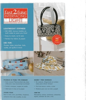 Fast2fuse(r) Light 15 X 18 Sheet: Double-Sided Fusible Stiff Interfacing by C&t Publishing