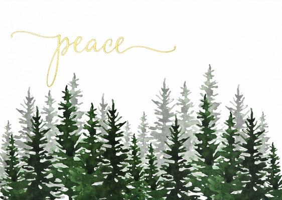Winter Evergreens Deluxe Boxed Holiday Cards by 