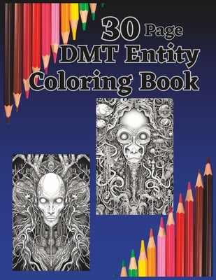 30 Page DMT Entity Coloring Book by Listings, Print