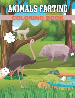 50 Animals farting Coloring Book by Publications, Rr