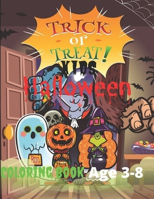 Kids halloween coloring book: Age 3-8 by Organ, Creative