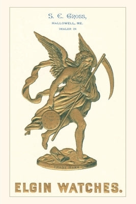 Vintage Journal Father Time in Bas Relief by Found Image Press