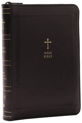 KJV Holy Bible, Compact Reference Bible, Leathersoft, Black with Zipper, 43,000 Cross-References, Red Letter, Comfort Print: Holy Bible, King James Ve by Thomas Nelson