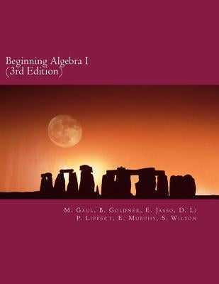 Beginning Algebra I (3rd Edition): An Algebra Workbook by Goldner, B.