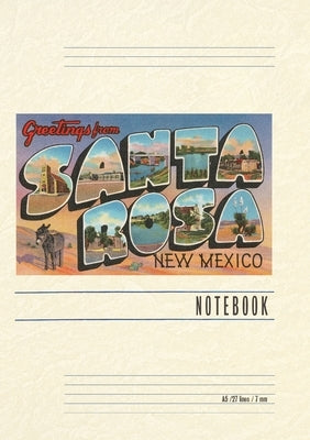 Vintage Lined Notebook Greetings from Santa Rosa, New Mexico by Found Image Press