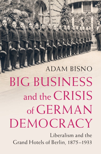 Big Business and the Crisis of German Democracy: Liberalism and the Grand Hotels of Berlin, 1875-1933 by Bisno, Adam