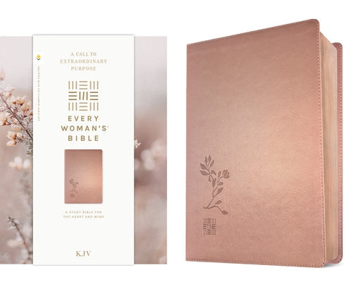 KJV Every Woman's Bible, Filament Enabled (Leatherlike, Rose Gold, Red Letter) by Tyndale