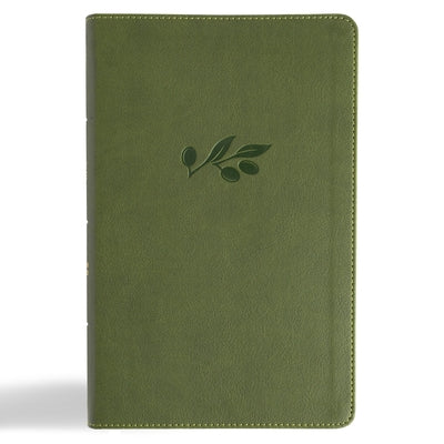 CSB Single-Column Personal Size Reference Bible, Olive Leathertouch by Csb Bibles by Holman