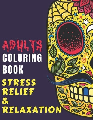 ADULTS COLORING BOOK - Stress Relief & Relaxation: Adult Coloring Skulls, Sugar Skulls Coloring Book, Holiday Coloring Books for Adults, Halloween Gif by Zen'fou