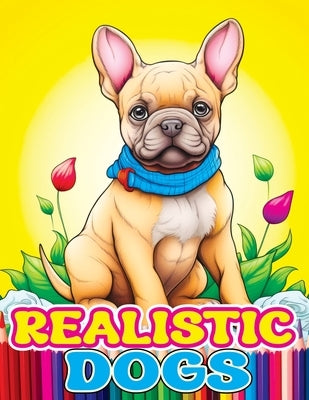 Realistic Dogs: Coloring Book with Adorable and Lovable Breeds of Animals Chihuahua, French Bulldog, Dachshund for Stress Relief & Rel by Temptress, Tone
