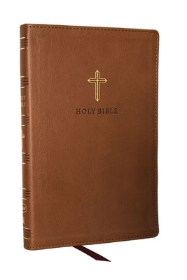 NKJV Holy Bible, Ultra Thinline, Brown Leathersoft, Red Letter, Comfort Print by Thomas Nelson