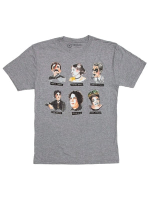 Punk Rock Authors Unisex T-Shirt Small by Out of Print