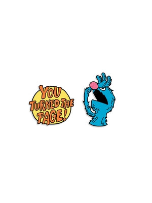 Sesame Street: The Monster at the End of This Book Enamel Pin Set - Pin Set of 2 by Out of Print