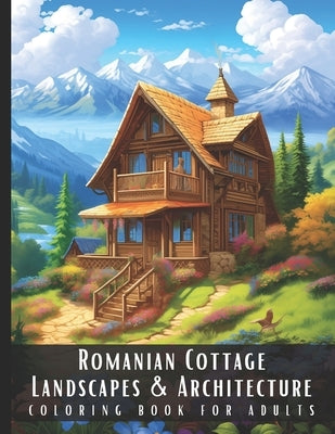 Romanian Cottage Landscapes & Architecture Coloring Book for Adults: Large Print Beautiful Nature Landscapes Sceneries and Foreign Buildings Adult Col by Palette, Artful
