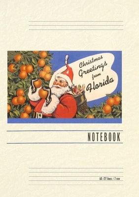 Vintage Lined Notebook Christmas Greetings from Florida by Found Image Press