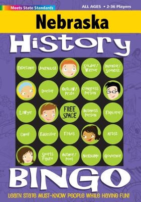 Nebraska History Bingo Game by Gallopade International