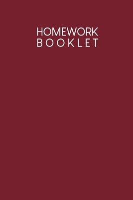 Homework Booklet: Booklet for children + pupils + students - Design: Red by Wagner, Gerda