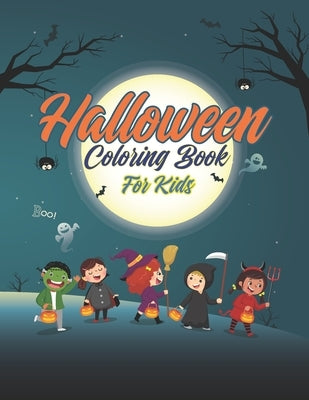 Halloween Coloring Book For Kids: Glossy cover, 8.5 x 11 inches by Bookiny