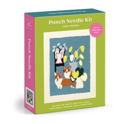 Corgi Friends Punch Needle Kit by Bentley, Anne