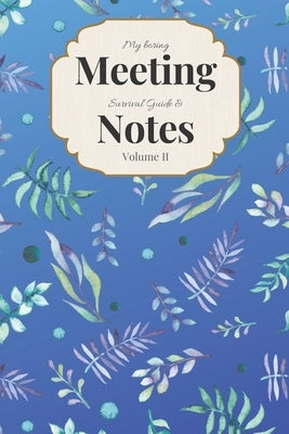 My Boring Meeting Survival Guide & Notes: 6x9 Meeting Notebook and Puzzle Book by Books, Gadfly