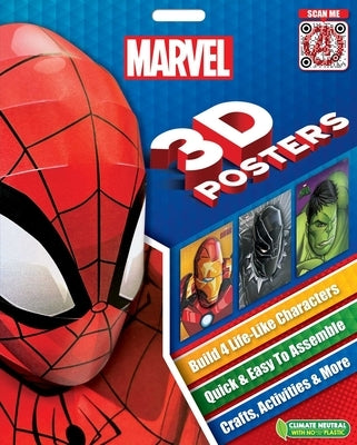 Marvel 3D Posters: Quick & Easy to Assemble Life-Like Characters, Plus Crafts, Activities, and More by Igloobooks