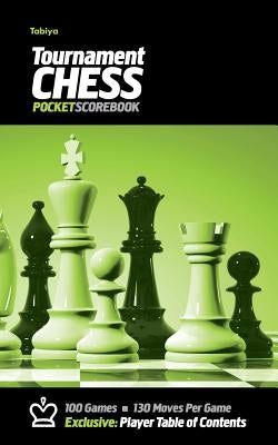 Tabiya Tournament Chess Pocket Scorebook: Cover Style: Black with Green Graphic by Precision Chess