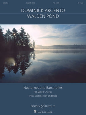 Walden Pond: For Satb Chorus, 3 Cellos and Harp by Argento, Dominick