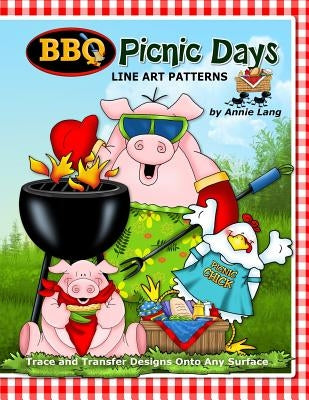 BBQ Picnic Days: Line Art Patttern Book by Lang, Annie