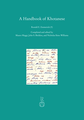 A Handbook of Khotanese by Emmerick, Ronald Eric