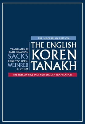 The English Koren Tanakh, Magerman Edition, Large by Sacks, Jonathan
